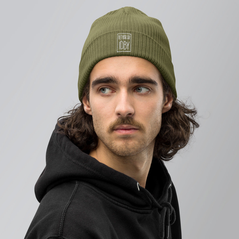 Organic ribbed beanie